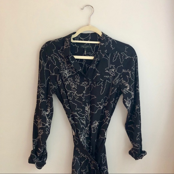 Rag & Bone Case Belted Silk Shirtdress Sz 2 NWT - Picture 2 of 5